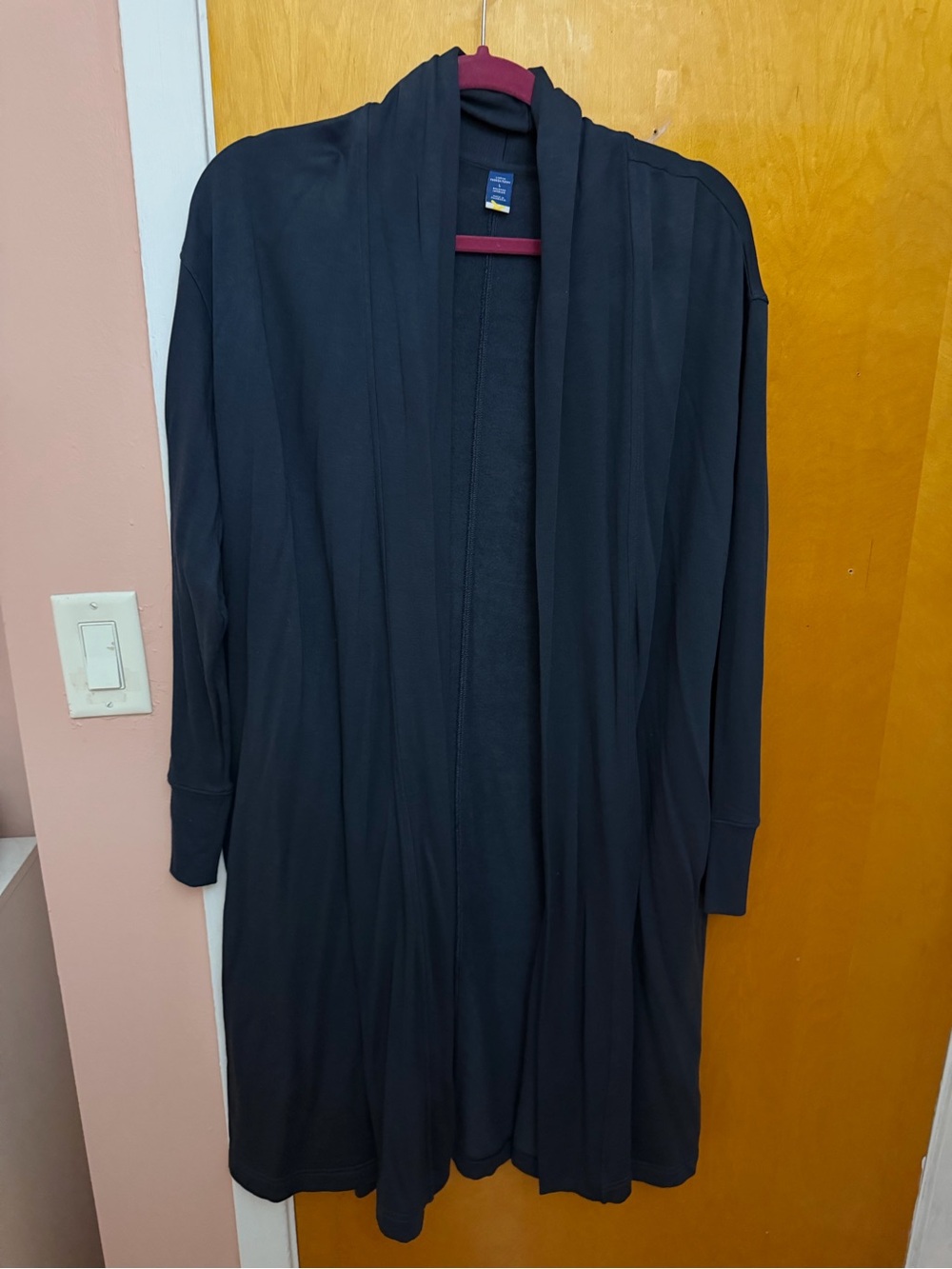 Old Navy Long Open-Front Navy Blue Cardigan